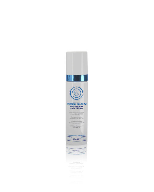 TEBISKIN RETICAP FACE CREAM SPF 15 Дневной крем для лица от морщин SPF 15 с чистым ретинолом, 50 мл